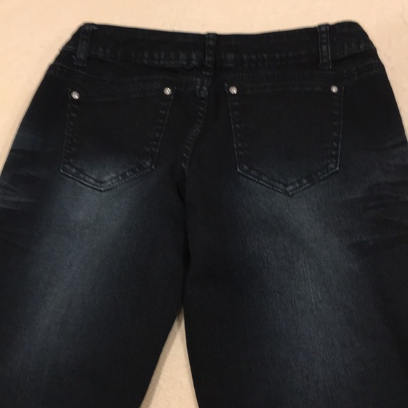 T Five dark denim jeans with blings size 7 - Picture 7 of 16